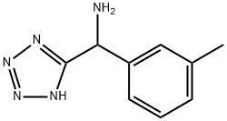 2H-Tetrazole-5-methanamine, α-(3-methylphenyl)- Structure