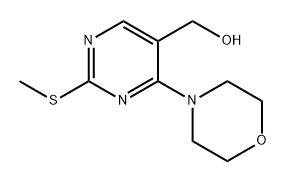 (2-(methylthio)-4-morpholinopyrimidin-5-yl)methanol Structure