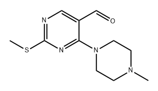 4-(4-methylpiperazin-1-yl)-2-(methylthio)pyrimidine-5-carbaldehyde Structure