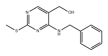 (4-(benzylamino)-2-(methylthio)pyrimidin-5-yl)methanol Structure