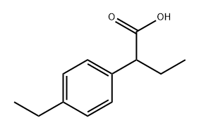 Benzeneacetic acid, α,4-diethyl- Structure