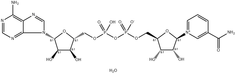 BETA-NICOTINAMIDE ADENINE DINUCLEOTIDE TRIHYDRATE, FOR BIOCHEMISTRY Structure