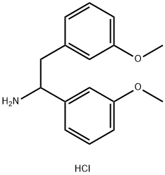 1,2-bis(3-methoxyphenyl)ethan-1-amine hydrochloride Structure