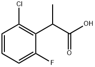 Benzeneacetic acid, 2-chloro-6-fluoro-α-methyl- 구조식 이미지