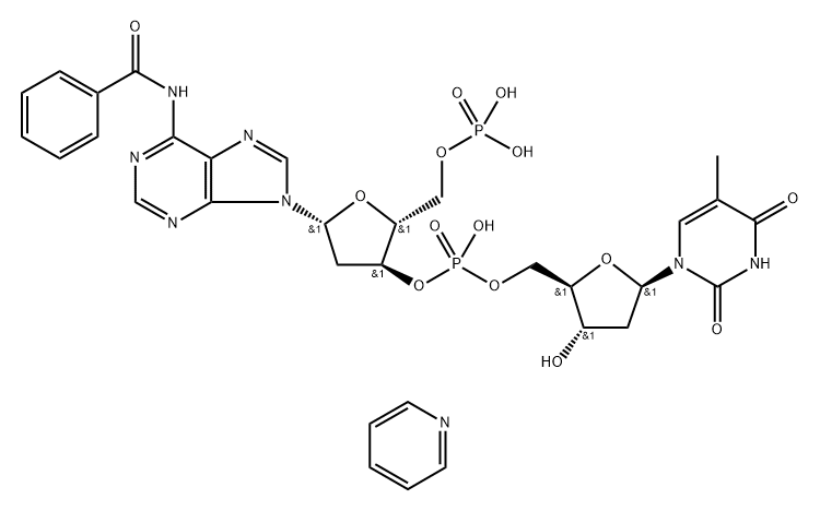 5'-O-PHOSPHORYL-N6-BENZOYL-2'-*DEOXYADEN YLYL-(3'-5' Structure