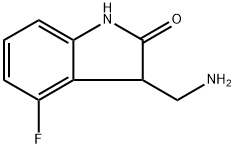 3-(aminomethyl)-4-fluoro-2,3-dihydro-1H-indol-2-one Structure