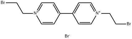 4,4'-Bipyridinium, 1,1'-bis(2-bromoethyl)-, bromide (1:2) Structure