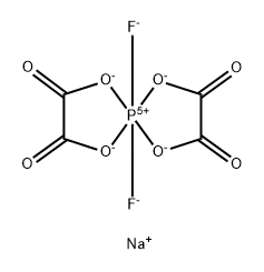 Phosphate(1-), bis[ethanedioato(2-)-κO1,κO2]difluoro-, sodium (1:1) Structure