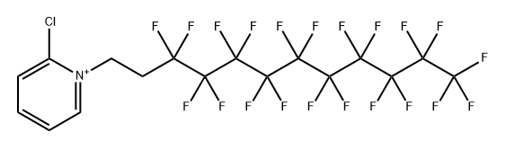 Pyridinium, 2-chloro-1-(3,3,4,4,5,5,6,6,7,7,8,8,9,9,10,10,11,11,12,12,12-heneicosafluorododecyl)- 구조식 이미지