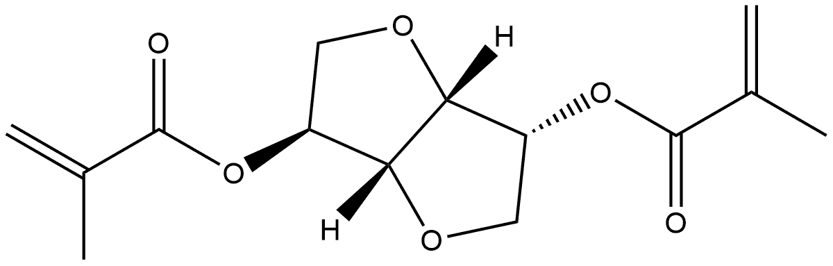 D-Glucitol, 1,4:3,6-dianhydro-, 2,5-bis(2-methyl-2-propenoate) Structure