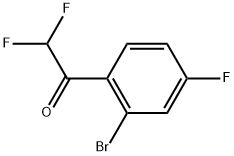 1-(2-Bromo-4-fluorophenyl)-2,2-difluoroethanone Structure