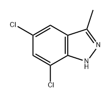 5,7-dichloro-3-methyl-1H-indazole 구조식 이미지