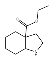 Octahydro-indole-3a-carboxylic acid ethyl ester 구조식 이미지