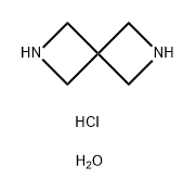 2,6-디아자스피로[3.3]헵탄,(염산염),수화물(1:2:2) 구조식 이미지