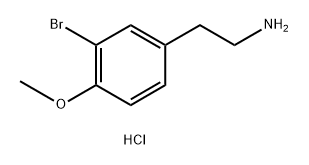 2-(3-bromo-4-methoxyphenyl)ethan-1-amine hydrochloride 구조식 이미지