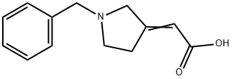 (E)-2-(1-benzylpyrrolidin-3-ylidene)acetic acid Structure