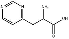 4-Pyrimidinepropanoic acid, α-amino- (9CI) Structure