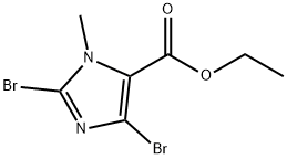 Ethyl 2,4-dibromo-1-methyl-1H-imidazole-5-carboxylate 구조식 이미지