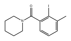 (2-Iodo-3-methylphenyl)(piperidin-1-yl)methanone Structure