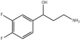 Benzenemethanol, α-(2-aminoethyl)-3,4-difluoro- Structure