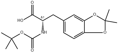 (S)-2-tert-Butoxycarbonylamino-3-(2,2-dimethyl-benzo[1,3]dioxol-5-yl)-propionic acid Structure