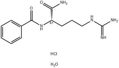 Benzoyl-L-arginine Amide Hydrochloride Hydrate Structure