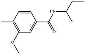 3-Methoxy-4-methyl-N-(1-methylpropyl)benzamide Structure