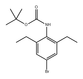 tert-Butyl (4-bromo-2,6-diethylphenyl)carbamate Structure