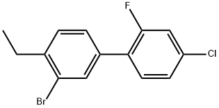 3'-Bromo-4-chloro-4'-ethyl-2-fluoro-1,1'-biphenyl Structure