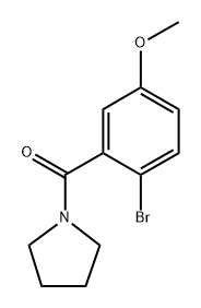 (2-bromo-5-methoxyphenyl)(pyrrolidin-1-yl)methanone Structure