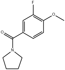 (3-fluoro-4-methoxyphenyl)(pyrrolidin-1-yl)methanone Structure