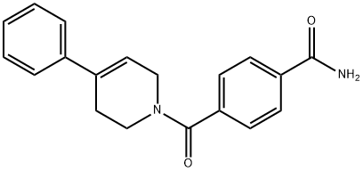 4-(4-Phenyl-1,2,3,6-tetrahydropyridine-1-carbonyl)benzamide Structure