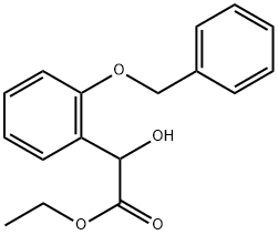 Ethyl α-hydroxy-2-(phenylmethoxy)benzeneacetate Structure