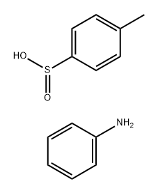 Benzenesulfinic acid, 4-methyl-, compd. with benzenamine (1:1) Structure