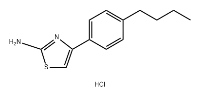 2-Thiazolamine, 4-(4-butylphenyl)-, hydrochloride (1:1) Structure