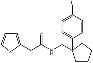 N-((1-(4-fluorophenyl)cyclopentyl)methyl)-2-(Thien-2-yl)acetamide Structure