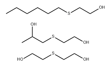 2-Propanol, 1-[(2-hydroxyethyl)thio]-, polymer with 2,2'-thiobis[ethanol], 2-(hexylthio)ethanol-terminated Structure