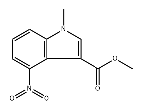 Methyl 4-nitro-1-methyl-1H-indole-3-carboxylate Structure