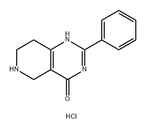 2-Phenyl-5,6,7,8-tetrahydropyrido[4,3-d]pyrimidin-4(1H)-one dihydrochloride Structure