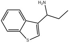 Benzo[b]thiophene-3-methanamine, α-ethyl- 구조식 이미지