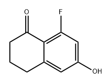 1(2H)-Naphthalenone, 8-fluoro-3,4-dihydro-6-hydroxy- Structure