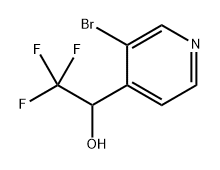 1-(3-Bromopyridin-4-yl)-2,2,2-trifluoroethanol 구조식 이미지