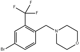 4-(4-bromo-2-(trifluoromethyl)benzyl)morpholine 구조식 이미지