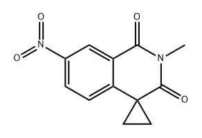 2'-Methyl-7'-nitro-spiro[cyclopropane-1,4'(1'H)-isoquinoline]-1',3'(2'H)-dione Structure