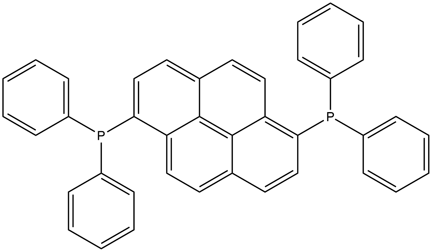 1,1′-(1,6-Pyrenediyl)bis[1,1-diphenylphosphine Structure