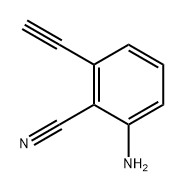 2-amino-6-ethynylbenzonitrile Structure