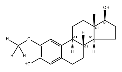 [2H3]-2-Methoxy-17-beta-estradiol 구조식 이미지
