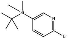 2-Bromo-5-[(1,1-dimethylethyl)dimethylsilyl]pyridine Structure