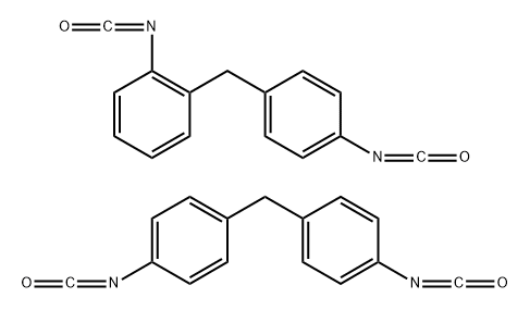 4,4'-Methylenediphenyl diisocyanate, oligomeric reaction products with 2,4'-diisocyanatodiphenylmethane Structure