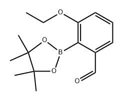 3-ethoxy-2-(4,4,5,5-tetramethyl-1,3,2-dioxaborolan-2-yl)benzaldehyde Structure